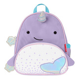 Mochila Escolar Skip Hop Zoo Clássica Modelo Baleia Cor Lilás