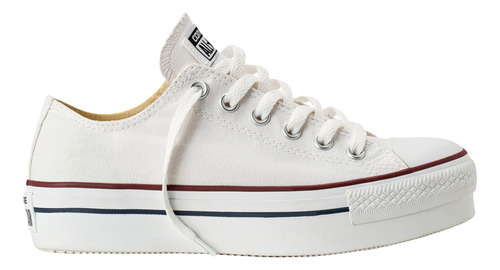 Zapatilla Converse All Star Platform Ox Mujer Blanca