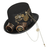 Steampunk Con Gafas Y Engranajes Para Mujeres Hombres,