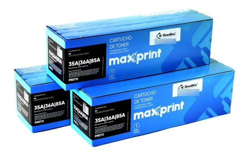 Toner Maxprint Compatível Com  85a 36a 35a  Caixa 3 Toners