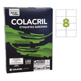 Etiqueta Adesiva Colacril Ca4365 - Cx C/ 100 Folhas