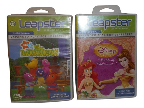Videojuegos Para Leapster Backyardigans Y Princesas Disney