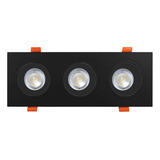 Luminaria Triple De Empotrar En Techo 127v Illux Tl-2914