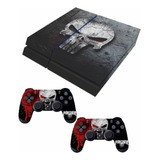 Skin Adesivo Playstation 4 Ps4 Fat Justiceiro Punisher