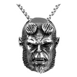 Collar Hellboy Titanio Silver Space Hombre Mujer