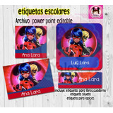 Etiquetas Escolares Lady Bug Editable Imprimible 