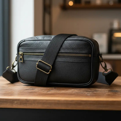 Bandolera Neceser De Piel Para Hombre Bolso Crossbody Xiarte | Meses sin interés