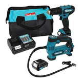 Parafusadeira Furadeira Imp Hp333 + Compressor Mp100 Makita