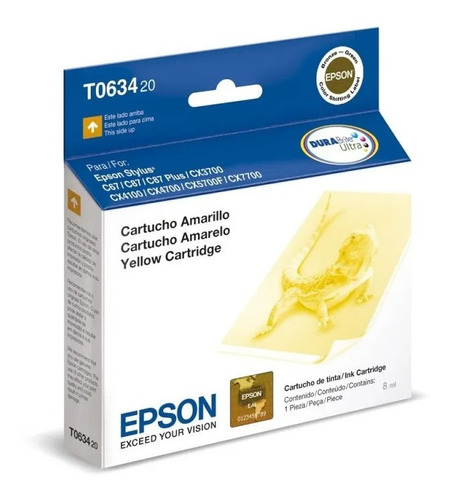 Epson T063420 634 Amarillo C87 Cx3700 Cx4100 Cx4700 Cx5700