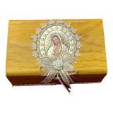 Kit De Bautizo Incluye Toalla, Vela, Concha Y Rosario Virgen
