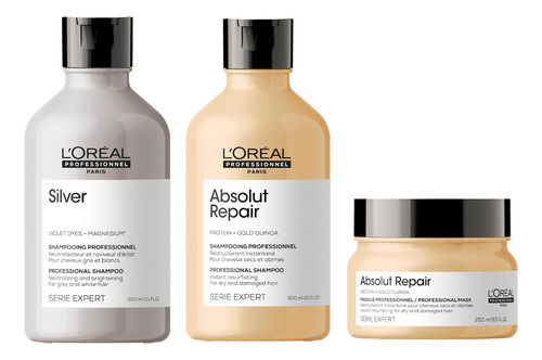 Kit Absolut Repair + Shampoo Silver L'oréal Professionnel