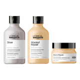 Kit Absolut Repair + Shampoo Silver L'oréal Professionnel