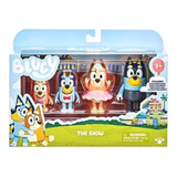 Set 4 Figuras Familia De Bluey Y Bingo 4-9 Cm Nuevos 