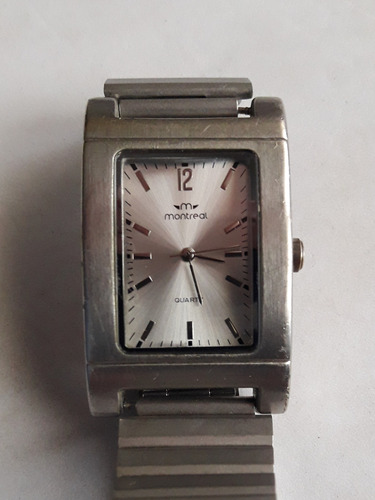 Reloj Montreal  De Acero Inoxidable Rectangular