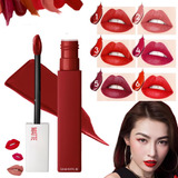 Labial Liquido Matte Lipstick Larga Duracion Make Up 