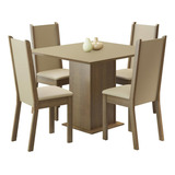 Juego De Comedor Lilo Leone 4 Sillas Favatex