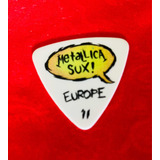 Palheta Metallica James Hetfield Raro Original Tour 2011