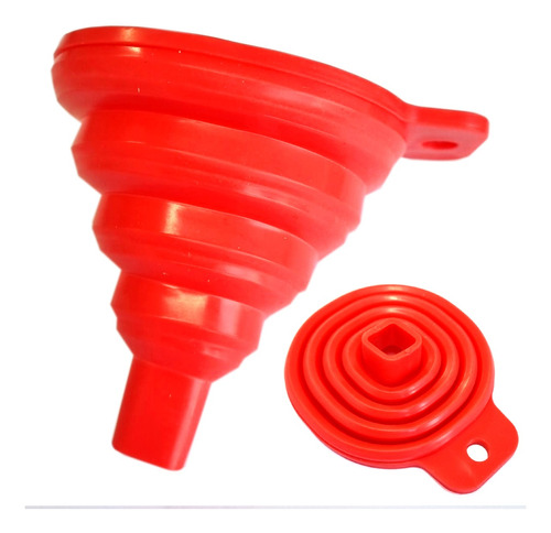 Funil Retrátil Dobrável Flexível 8x9cm Silicone Cozinha