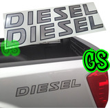 Sticker Adhesivo Logo Diesel Nissan Np300 Pick Up Cromado