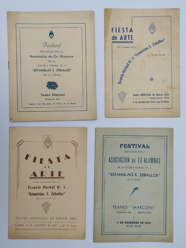 Programas Antiguos Ex Alumnas Normal 4 Teatro Municipal 