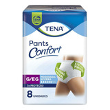Fraldas Para Adultos Descartáveis Tena  Descartável Pants Confort G/eg X 8 U
