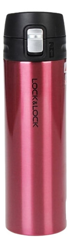 Super Garrafa Térmica Portátil Tumbler Inox Lock&lock 500ml Cor Vermelho Rubi