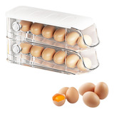 Organizador De Huevos -2capas Porta Huevos Para Refrigerador