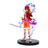 One Piece Monkey Luffy Gear 5 Cabello Rojo Figura En Caja 