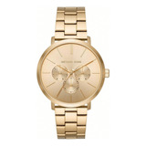 Reloj Para Hombre Michael Kors Blake Mk8702, Dorado, 42mm Color De La Correa Dorado