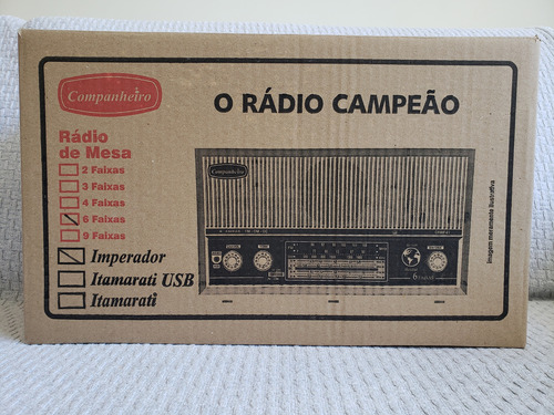Rádio Companheiro Imperador Modelo Crmif-61 Com 6 Faixas 