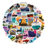 Turismo Estados Unidos 50 Calcomanias Stickers Pvc Vs Agua
