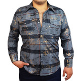 Mcallen Camisa Manga Larga Mc-200 142 Gris Oscuro