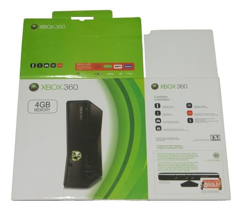 Caixa Vazia Xbox 360 Slim Nova - Compatível Xbox 360 Slim