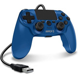 Controlador Con Cable Hyperkin Armor3 Azul - Play Station 4