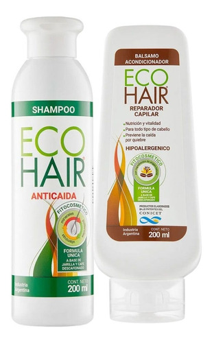 Eco Hair Shampoo Anticaida + Bálsamo Acondicionador