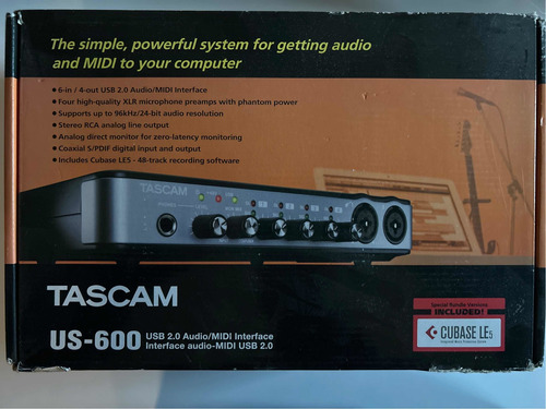 Interfaz De Audio/midi 6 In, 4 Out Usb 2.0 Tascam Us-600