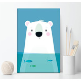 Vinilo Decorativo 20x30cm Infantil Bebe Beba Baby Oso Polar