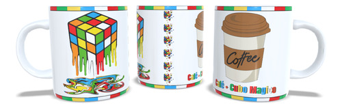 Caneca De Café Personalizada Cubo Magico Envio Imediato