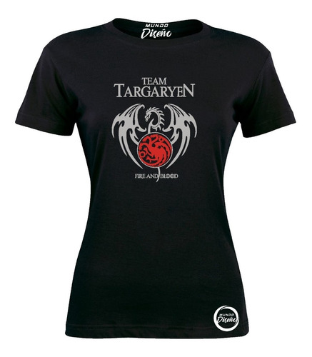 Polera Mujer Game Of Thrones - Targaryen 100% Algodón 