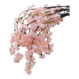 1 Rama De Sakura Artificial Llorón De 140cm Alta Calidad