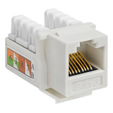  Kit 10 Pçs Conector Femea Keystone Rj45 Cat.6  Cert/ Flu