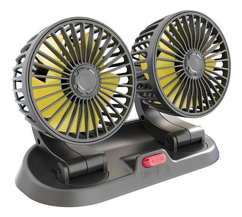 General Ventilador Plegable Doble Cabeza Para Vehículo 5v