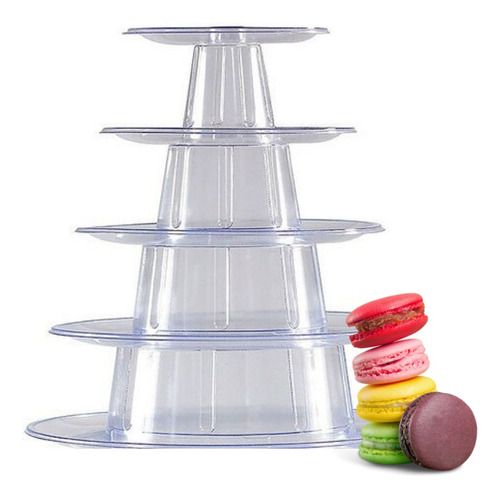 Torre Para Macarons 5 Pisos/andares Confeitaria Sanfelipo