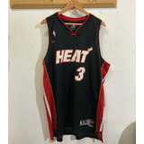 Camiseta Nba Miami Heat Wade #3 Talle Xl Importada 