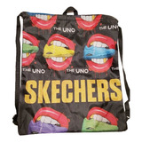 $ Mochila Exclusiva Urbana Deportiva Cordon Skechers Vintage Original Bolso Jaretas Streetwear Funda Zapatos Tenis Mochila Plana Drawstring Gymsack.