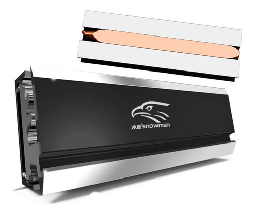 Dissipador De Calor Nvme / Ngff M.2 2280 Snowman C/heat Pipe