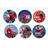 Stickers Etiqueta Personalizada Cumple Candy Spiderman A Ele