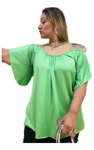 Remera Blusa Brillo Fiesta Talle Grande Especial T 6-8-10