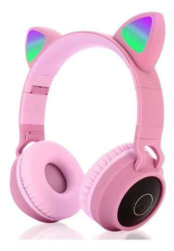 Auriculares Cat Ear Niños Headsets Led Flash Bluetooth