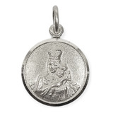 Colgante Medalla Virgen Del Carmen 17mm Plata Fina 925